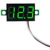 2 Wires Mini Digital Voltmeter LED Display 0.28 Inch DC Volt Meter DC 2.5V-40V Red/Blue/Yellow/Green Reverse Polarity Protection