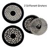 Cheese Grater Cutter 2 Type Blade Kitchen Gadget Chocolate Grater DIY Butter Food Mill Cheese Grater Slicer ABS Stainless Steel
