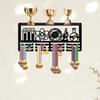 Wall Mounted Display Rack with Hooks for Awards and Medals