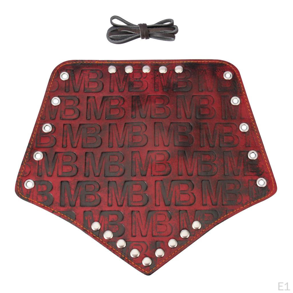 Leather Letters Design Gauntlet Men Women Punk Wristband Wide Bracer Arm Wrap Cuff