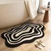 2026 Geometric Diatomaceous Earth Floor Mat, Bathroom Door Absorbent Foot Mat, Anti Slip Carpet, Dirt Resistant Pad and Wear-resistant Rug