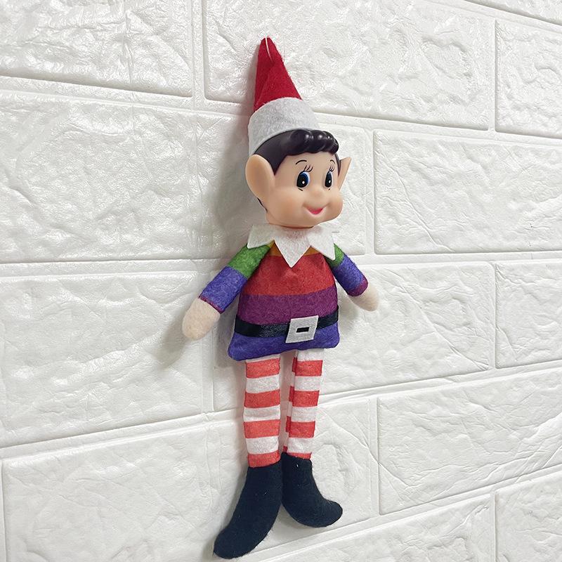 Male Christmas Elf Rainbow Pendant Decoration