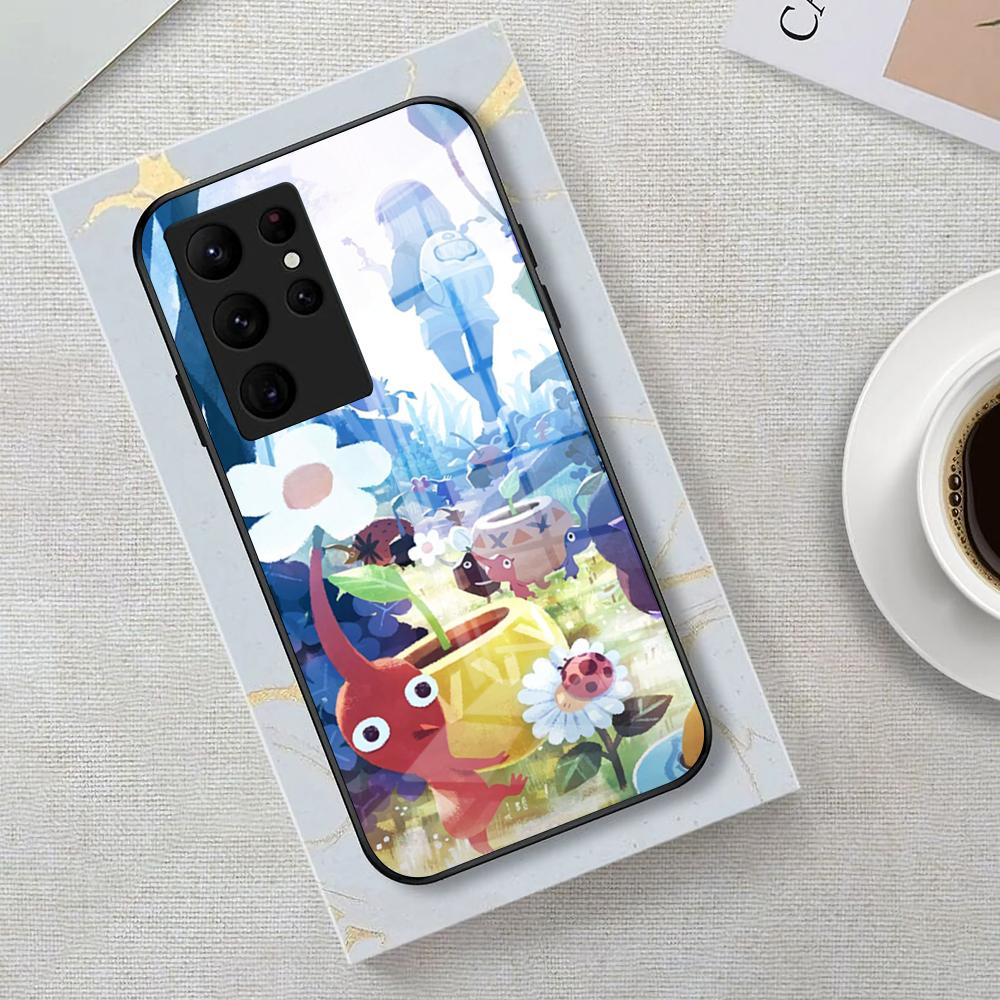 Game Pikmin 4 Phone Case For Samsung S25 Edge Ultra 23 22 21 20 Ultra Plus S24 Fe A54 53 25 Glass Cover