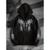 Men's Fleece-Lined Printed Sports Hoodie - New Fall Arrival