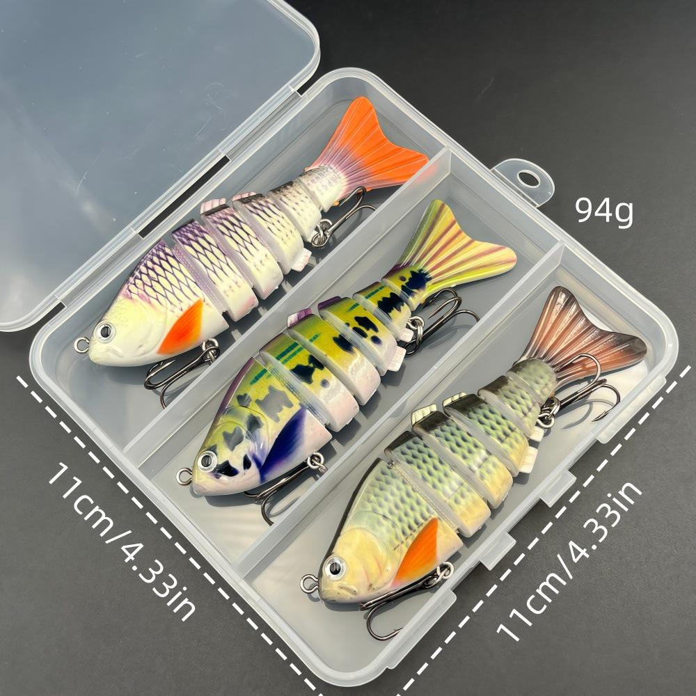 Cross-Border Hot-Selling 6-Section Minnow Fishing Lure - Multi-Section Hard Bait