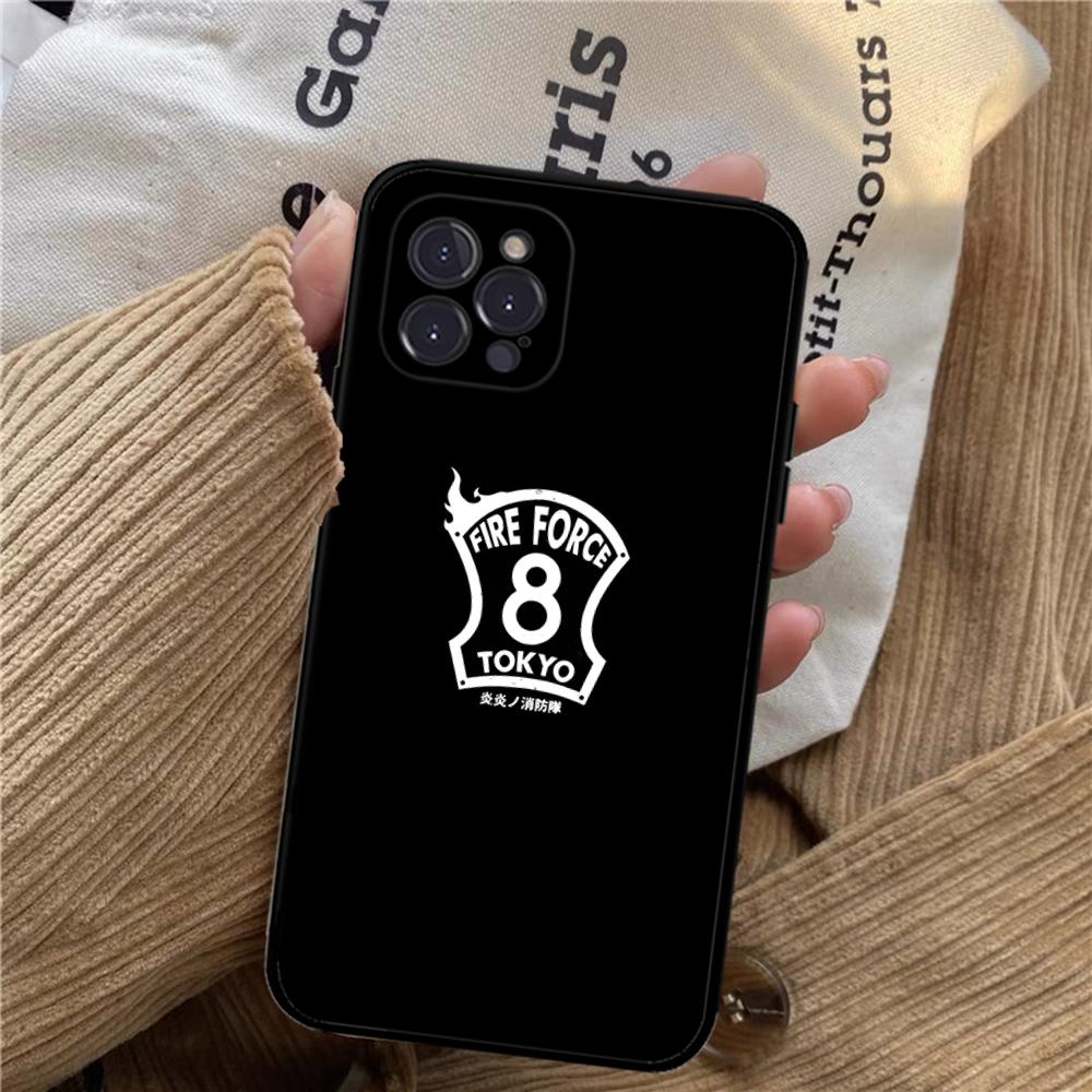 Fire Force Phone Case For iPhone 15 14 11 12 13 Mini Pro XS Max Cover 6 7 8 Plus X XR SE 2020 Funda Shell