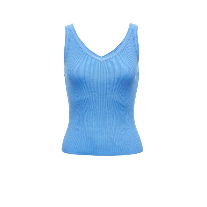 Veromoda Women's Ribbed V-Neck Camisole Tank Top