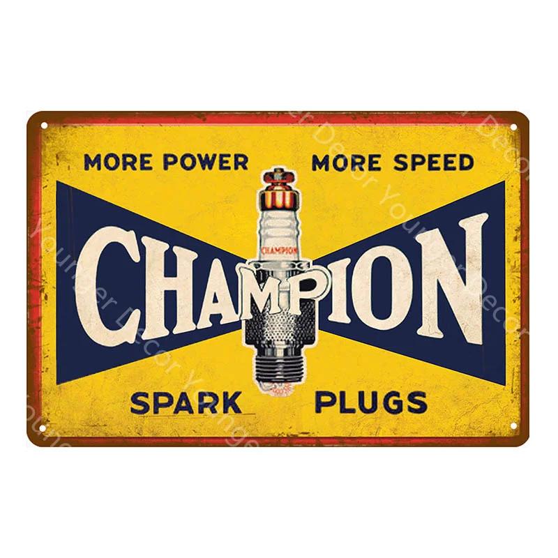 Vintage Motor Oil Gasoline Metal Signs Tin Poster Retro Bar Pub Garage Decor Gas Station Decorative Wall Plaque YJ126