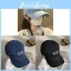 Klassische Denim-Baseballkappe für Damen und Herren mit verstellbarer Passform und breiter Krempe für Freizeitkleidung