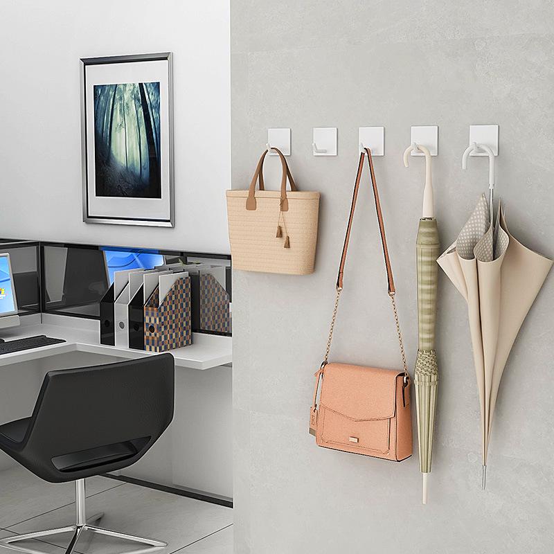 Weds Stainless Steel Punch-Free Sticky Wall Hook for Clothes, Bathroom, Kitchen, Toilet, or Fitting Room.