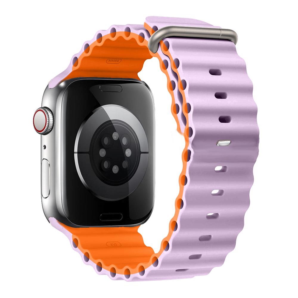 Ozean-Armband für Apple Watch Band 49mm 44mm 40mm 45mm 41mm 46mm Silikonarmband correa iWatch Serie 7 6 5 3 se 8 9 10 ultra 2