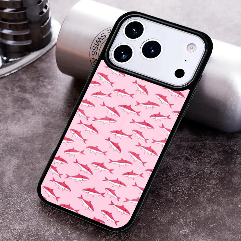 

Cartoon Shark Phone Case For iPhone 17 16 15 14 13 12 11 Pro Max Plus 17Air Soft Silicone Cover iPhone 13