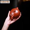 250ml Elegant Yixing Purple Clay Teapots Handmade Xishi Pot Raw Ore Dahongpao Mud Kettle With Strainer Chinese Zisha Tea Set Tea