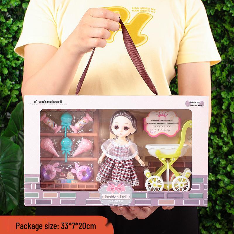 Princess Doll Gift Box Set: Dress-Up Barbie Doll Toys for Girls