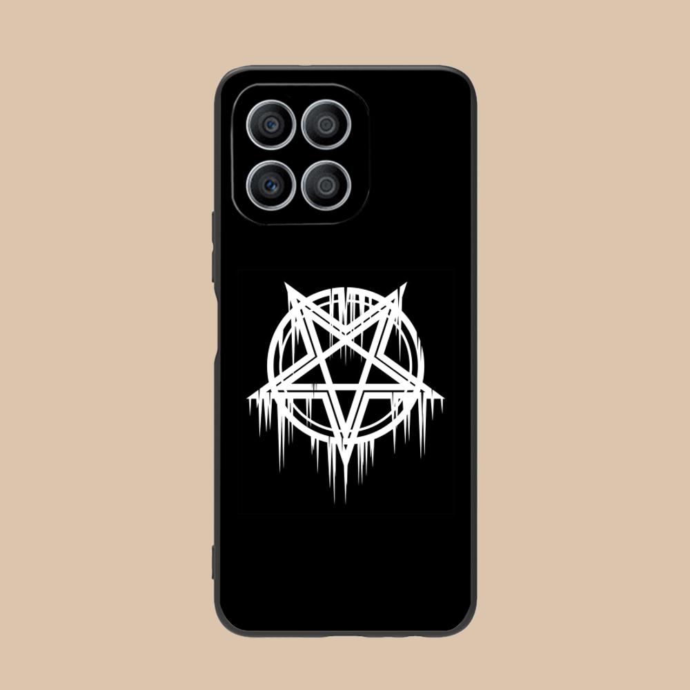 Aesthetic Pentagram Phone Case for Honor 90 80 70 60 50 30 20 10 9 8 7 Pro S SE Lite 5G Soft TPU Shockproof Cover