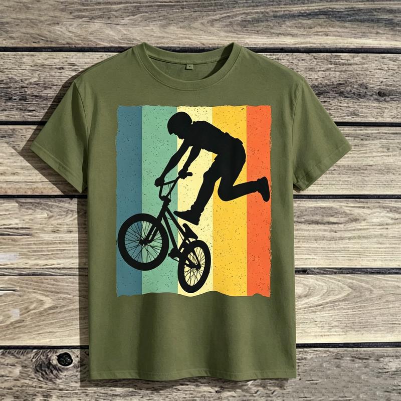 Best Awesome Cool Retro Vintage BMX Bike Racing Riders Graphic TShirt for Unisex Unisex Boys Cotton Casual Summer Streetwear Gift