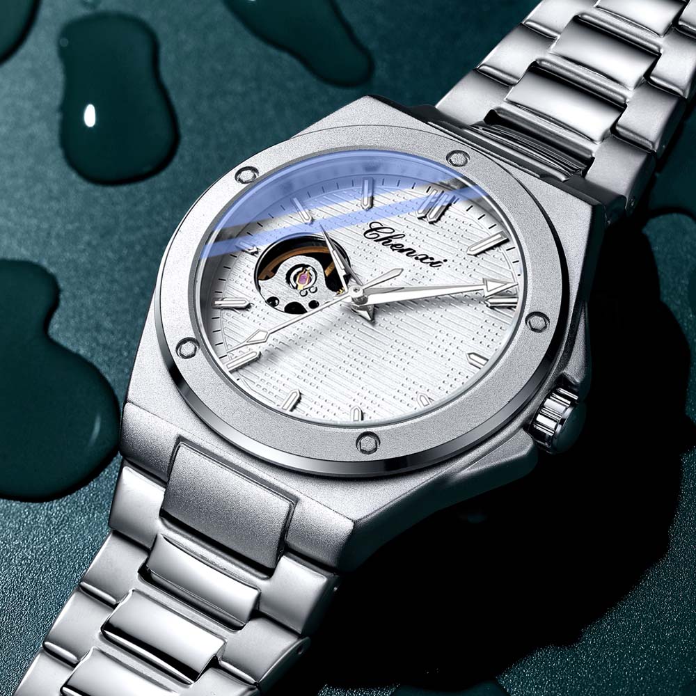 CHENXI New Men's Mechanical Watch Automatic Mechanical Wristwatch Stylish Luminous Water-Resistant Men's Watch Reloj