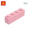 Non-Toxic 67Pcs/Lot 3010 1X4 Basic Building Blocks Moc Parts Compatible With Bricks Diy Children Toys Assembly Gift Storage Box