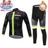 Children's Winter Thermal Fleece Cycling Jerseys   Long Sleeves Kids Bike Clothing Outdoor Mountain Bicycle Uniform Bike Wear