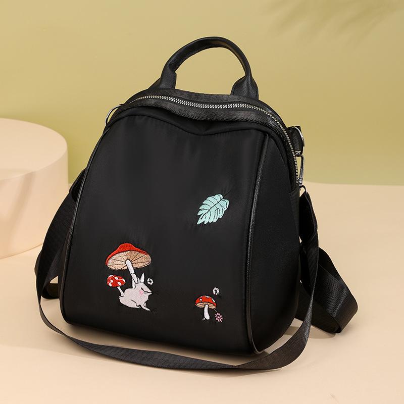 Backpack for Women, New Fashion Trend, Animal Embroidery, Cute Backpack, Convenient for Student Commuting, Lightweight Bag
