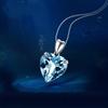 Real Natural Blue Topaz Jewelry Sterling  Tone Necklaces Pendant  Tone Women Jewelry Bizuteria Topaz GemstoneTrendy Pendant