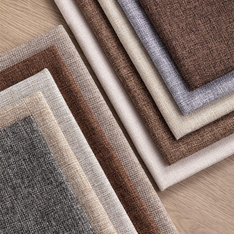 Retro Thickened Linen-Cotton Fabric: Solid Color 1.8m Wide for Sofa Covers & Tablecloths
