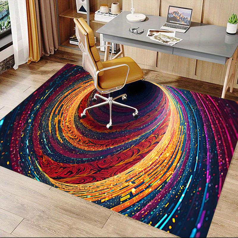 1PC Vortex Swirl Extra Large Non Slip Floor carpet, Office, family, bedroom, Studio   Large Area Rug Indoor Rugs, , Vibrant Colors