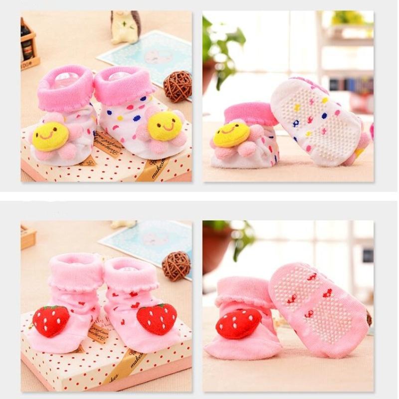 0-24 Luni Primăvară Toamnă Șosete Bebeluș Nou-născut Bumbac Moale Animal Șosete Infant pentru Fete Băieți Drăguțe Anti-alunecare Șosete de Podea pentru Copii Mici