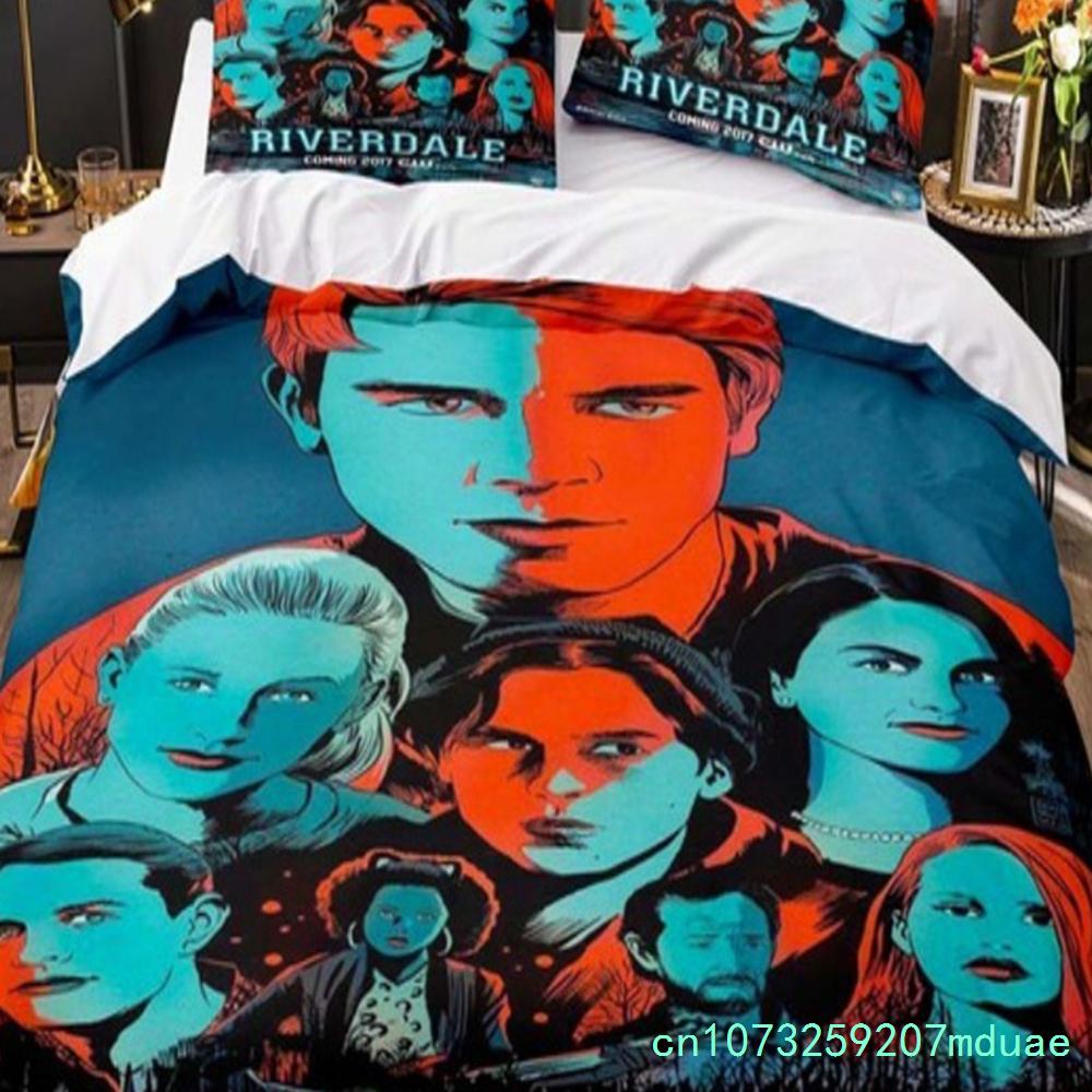Movie Riverdale Bedding Set Teens Boys Duvet Cover Set With Pillow Cover Comforter Set Single Queen King Full Size New