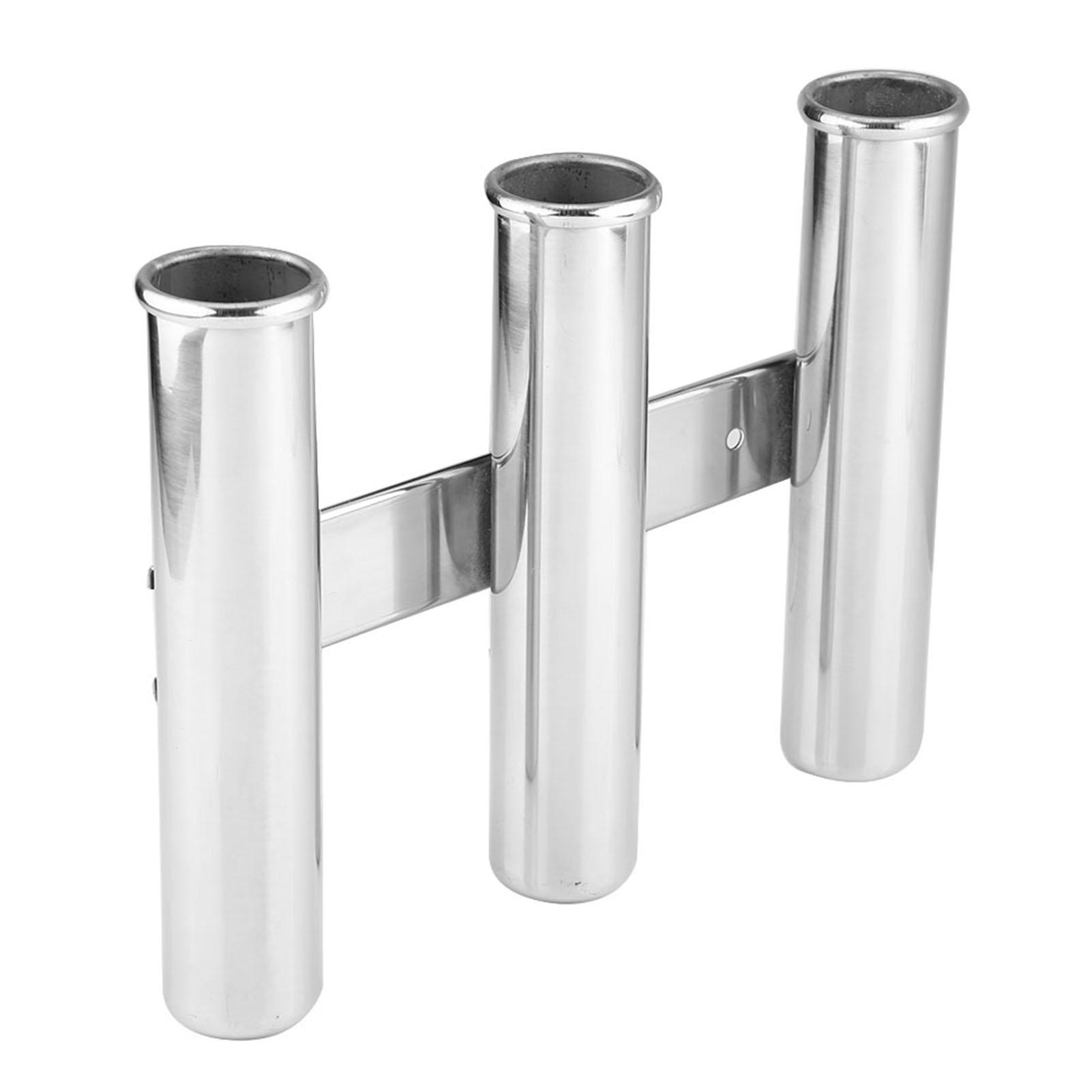 

Boat 3 Link Rack Tubes Stainless Steel Fishing Rod Holder for Marine Yacht