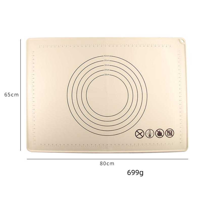 Silicone Pad Baking Mat Sheet Food Grade Household Tough Durable Kneading Dough Mat for Kitchen Rolling Large Dough Non-Stick