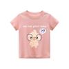 2026 Toddler Kid Baby Girls Clothes Summer Cotton T Shirt Short Sleeve Infant Top Cartoon Flower Print Tee Childrens Tshirt