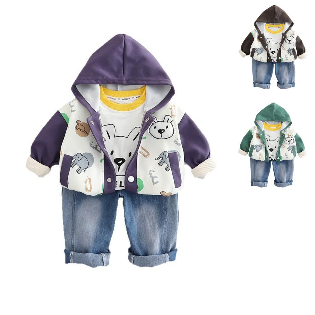 Kids Casual Long-Sleeve Set, Comfortable Daily Wear Outfits