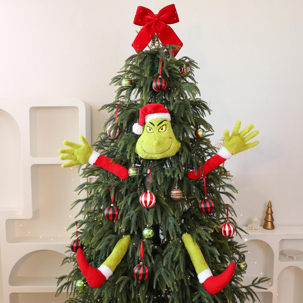 2025 Christmas Grinch Plush Set - Tree & Scene Decorations In Stock