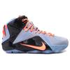 Nike Lebron 12 Easter Round Toe Lace-Up Non-Slip Lightweight Mid-Top Basketball Shoes Men sneaker Black Purple 707781-488