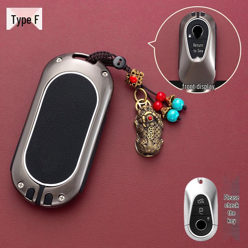 2026 Mercedes-Benz E300L Key Cover with Metal Buckle for C260L/GLC300L/C200/E350EL