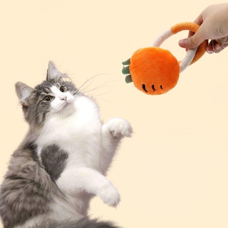 Cute Cartoon Crocodile Plush Catnip Cat Toy Chew Rope Teeth Grinding Cat Teaser