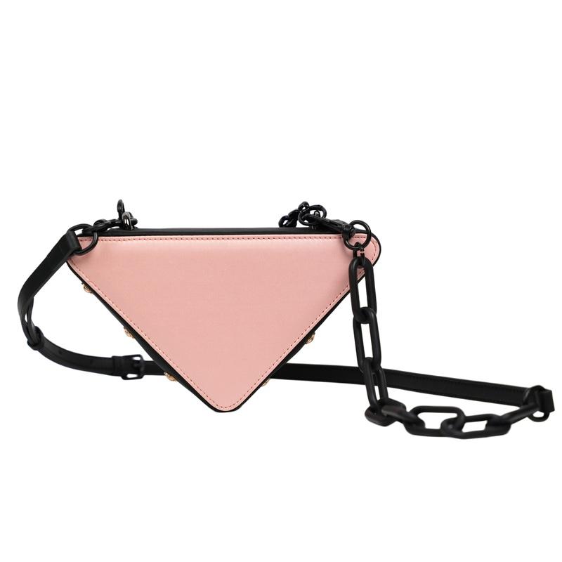 Prada Cosmetic bag/toiletry bag [Customized Bag] Pink Chain, Simple, Niche High-end, Trendy, Commuting, Exquisite, Fashionable Pink ink chain seal