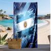 Asciugamano da Spiaggia Stampa Calcio Argentina Asciugatura Rapida Super Assorbente Morbido Asciugamano da Bagno per Nuoto Spiaggia Viaggio Souvenir Regalo per Fan