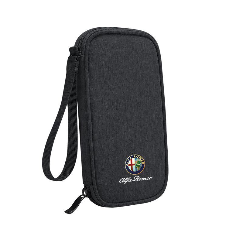 

Car Storage Bag Portable Handbag For Alfa Romeo 4C 159 Spider Giulia Giulietta 8C Auto Interior Accessories Organizer Pouch Case