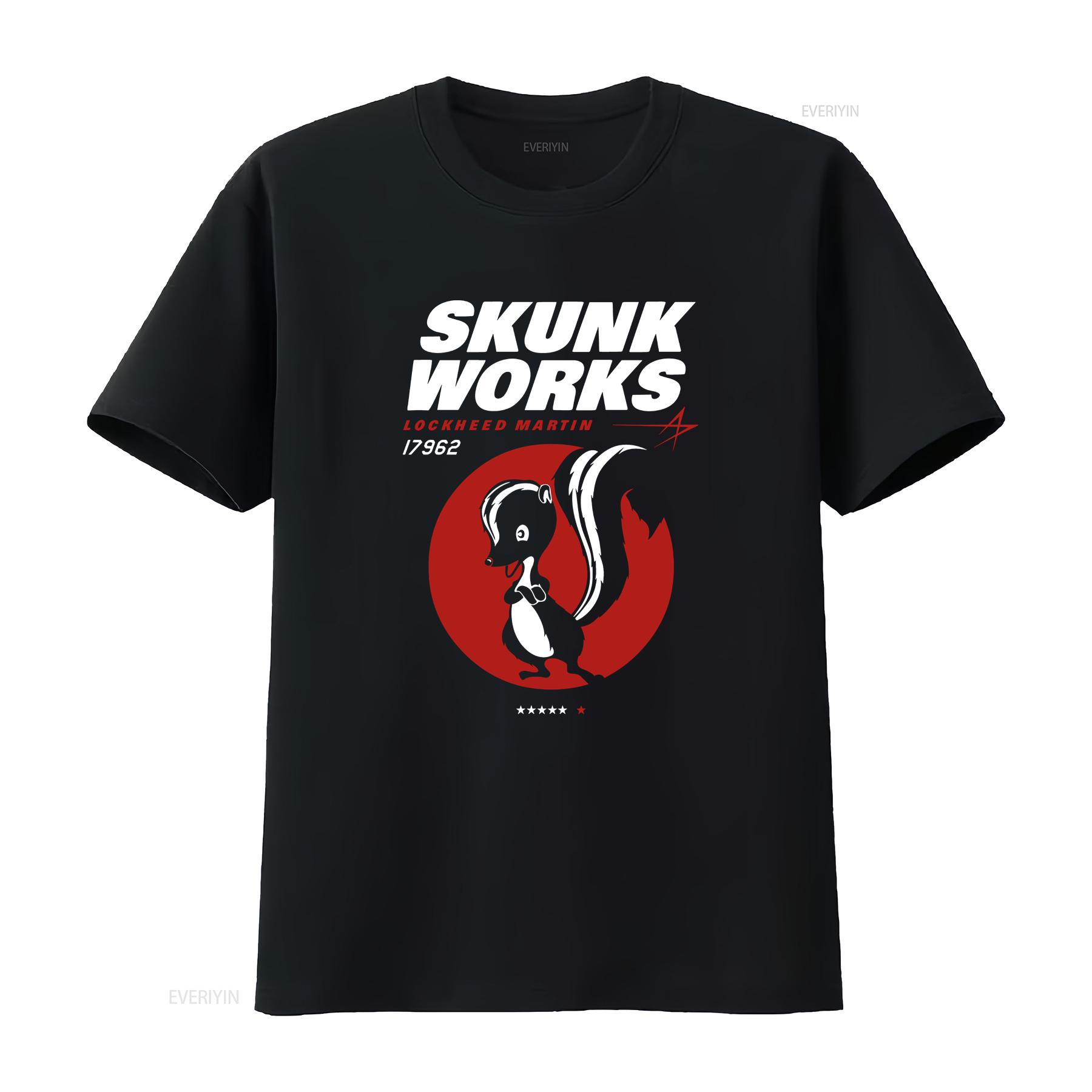 

New T Shirt Lockheed Skunk Works Active Funny Size S to 5XL vintage Washed Unisex Breathable Casual graphic Stretched Slightly 4XL
