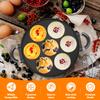 7-hole Octopus Meatball Frying Pan Baking Tray Mold with Ergonomic Handle Aluminum Alloy Meat Ball Maker Pan for Home Kitchen
