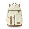 High-Value Sports Casual Trendy Versatile Student Polyester Backpack Unisex Backpack Brown Yellow ABSU565-2
