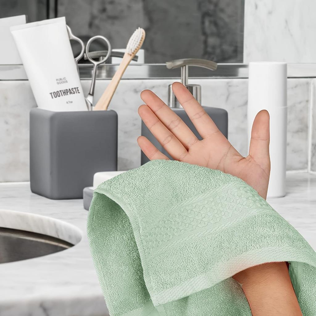 6/12 Pcs Useful Towel Set Square Face Towel Strong Water Absorption Cotton Washcloth Small Pure Cotton Towel Wipe Hands