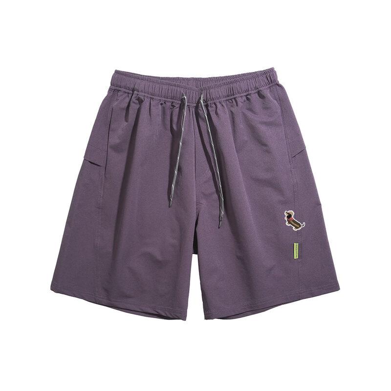 LEMANISM Unisex jednobarevné volné šortky