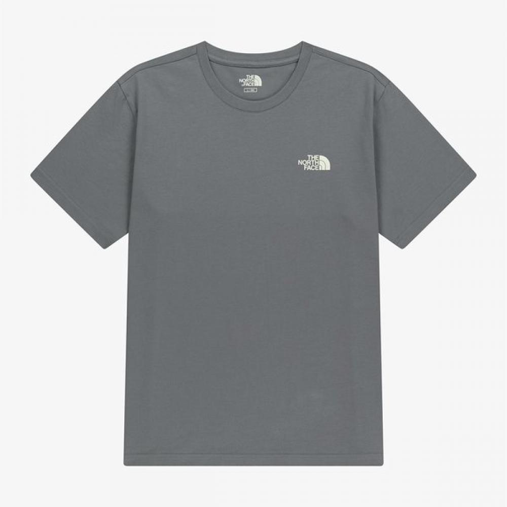 

The North Face White Label Cotton Short Sleeve Round Tee Gray Nt7us00l GRAY/110