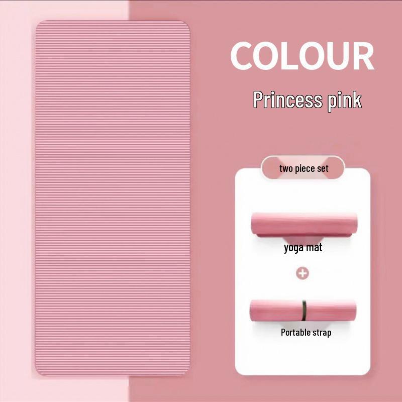 Thickened Non-Slip Yoga Mat for Beginners - Extended Size for Men and Women