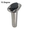 15/ 30 /90 Degree Fishing Pole Stand High Quality Stainless Steel Flush Mount Fishing Rod Holder For Boat Accessories Marine