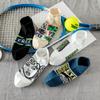 5 Pairs of Socks Men Boys Summer Thin Cotton Anti-odour Sweat Sports Youth Secondary School Students Basketball Socks