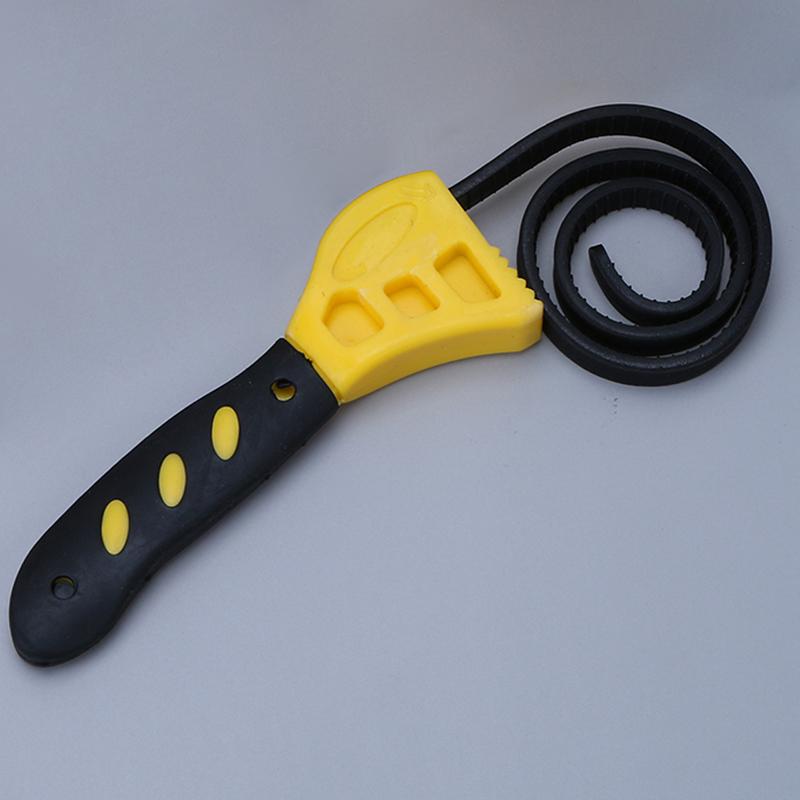 6/8 Inch Strap Spanner Puller Multifunctional Belt Wrench Tools Belt Wrench Oil Filter Puller for Water Filter Plumbing Sink